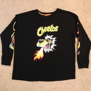 Forever 21 Plus Flamin Hot Cheeto Long Sleeve Graphic Tee Size 0X XL Streetwear